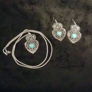 Turquoise jewelry set